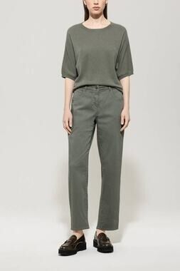 LUISA CERANO High-stretch Tapered Denim Jeans in Army Green 36 US 6